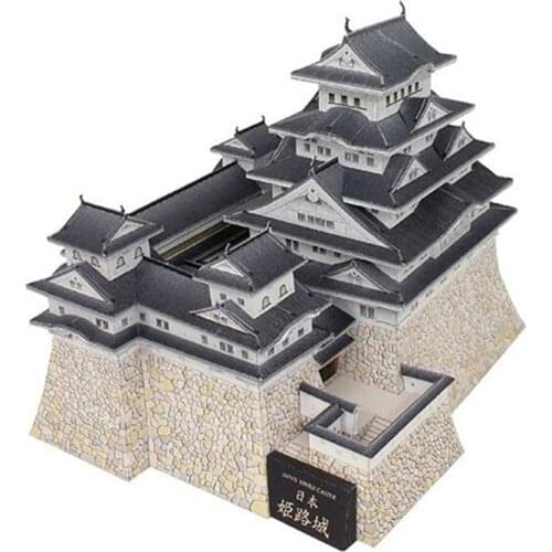 DIY 3D Japan Himeji Traditional Castle Craft Paper Model Architectural Assemble Hand Work Puzzle Game DIY Kids Toy