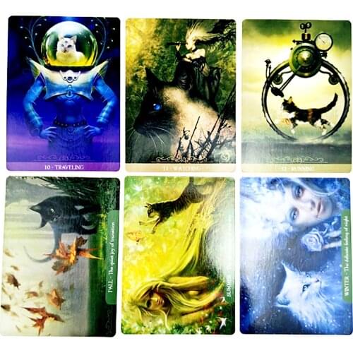 Oracle Cards for Fantasy Cats Interactive Board Games for Party