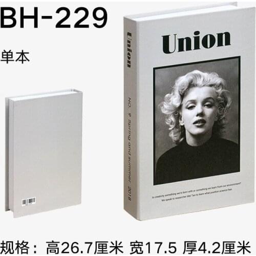 Fake Book Ornaments Simple Modern English Decoration Props Book Model Coffee Shop Hotel Study Soft-fitting Props Book Model