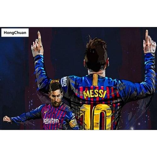 Football Superstar Diamond Painting Cross Stitch Needlework Home Decoration Mural 5D DIY Square/Round Mosaic Diamond Embroidery