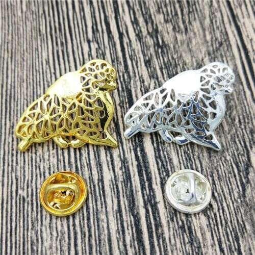 LPHZQH Wholesale Pomeranian Cute Dog Broches And Pins Collar Pin Jewelery Clothing Accessories Mens Gift