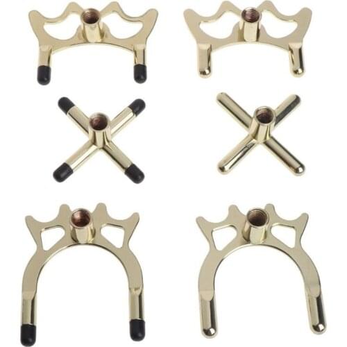 Metal Copper Plating Stick Durable Anti-slip Billiards Snooker Pool Cue Rest Bridge Head Holder Pool Cue Accessory 6 Styles