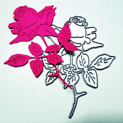 Metal craft Leaf rose flower paper die cutting dies for Scrapbooking/DIY Easter wedding Halloween Easter card