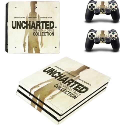 Uncharted PS4 Pro Stickers Play station 4 Skin Sticker Decal For PlayStation 4 PS4 Pro Console & Controller Skins Vinyl