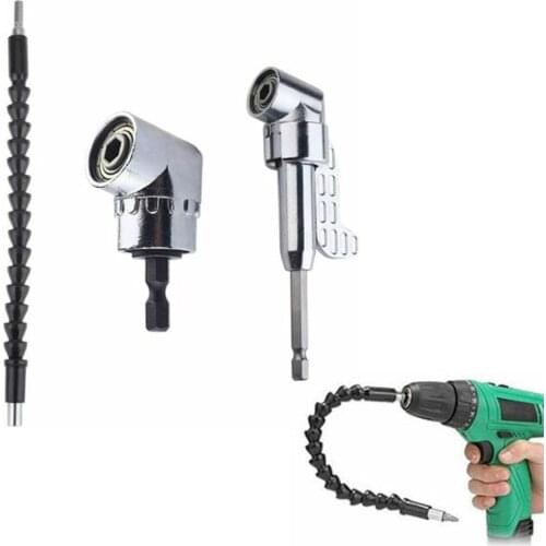 New Adjustable 105 Degree Right Angle Driver Screwdriver Hand Tools Set 1/4 Hex Shank For Power Drill Screwdriver Bits Tools