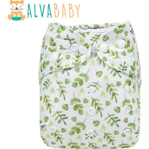 New Alvababy Cloth Diaper Environmental friendly Nappy for Babies with Microfiber Insert