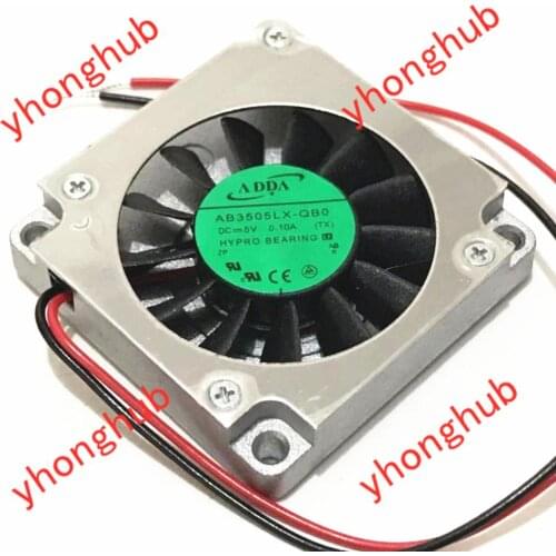 ADDA AB3505LX-QB0 DC 5V 0.10A 35X35X07mm 2-wire Server Cooling Fan