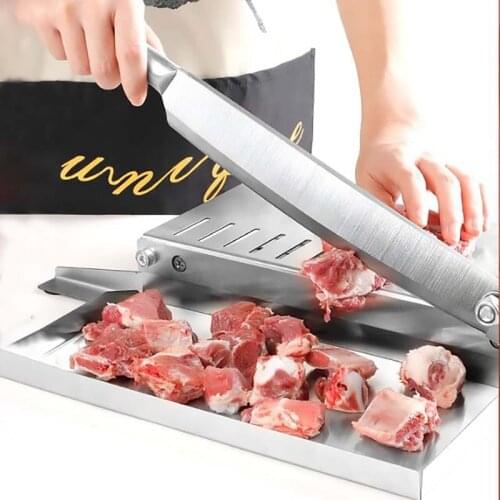 Manual Meat Slicer Slicing Machine Commercial Household Frozen Chicken Duck Fish and Lamb Bone Cutter