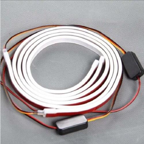 Car LED decorative Door Opening Warning Lights Strips Welcome Decor Lamp Anti Rear-end Collision Safety Universal Car Light 12V