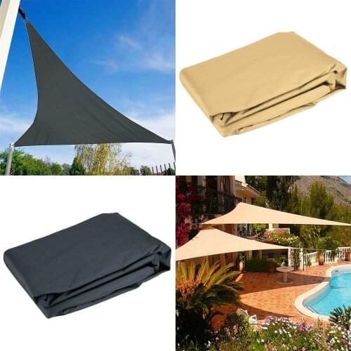 Awning Waterproof Cloth Triangle Tarp UV Protection Sunscreen Raincover Foldable Sun Shade Sail Canopy for Outdoor Patio Garden