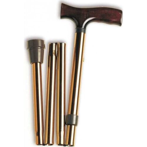 BASTÓN PLEGABLE ALUMINIO BRONCE