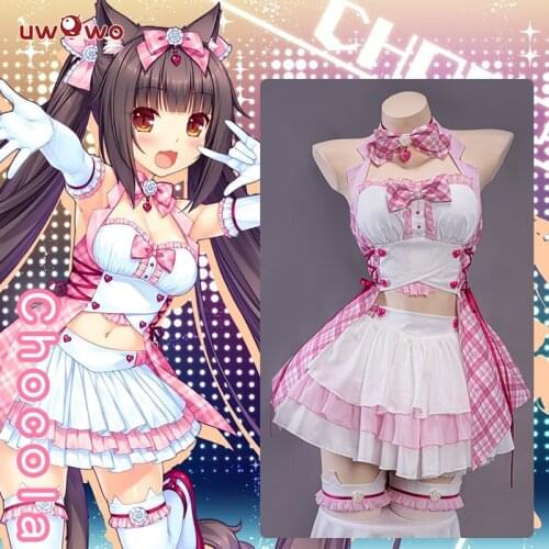 1 Deposit= $5 Coupon UWOWO NEKOPARA Cosplay Chocola New Maid Dress Theatrical Costume Halloween Special Custom Clothing