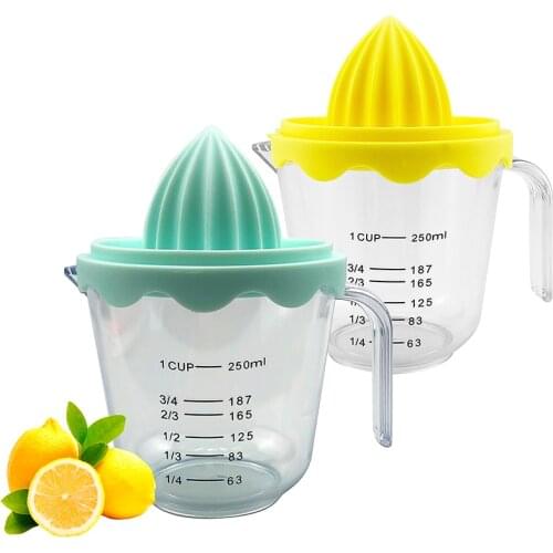 1Pcs Fruit Mixer Machine Manual Multi Purpose Portable PS/PP 2Colors With Scale Juicer Blender Kitchen Supplies
