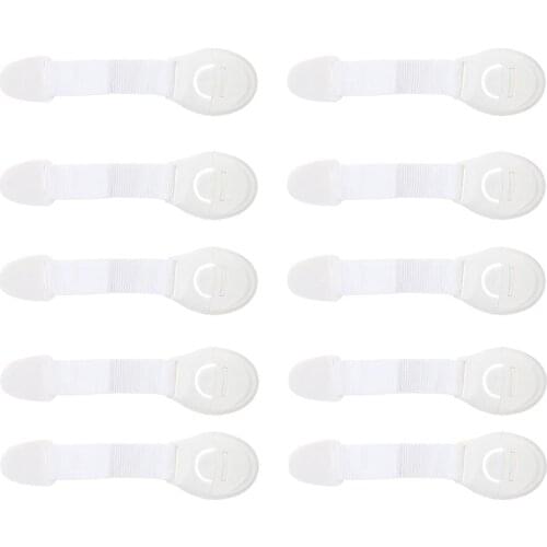 10pcs Infant Drawer Door Cabinet Cupboard Toddler Safety Lock