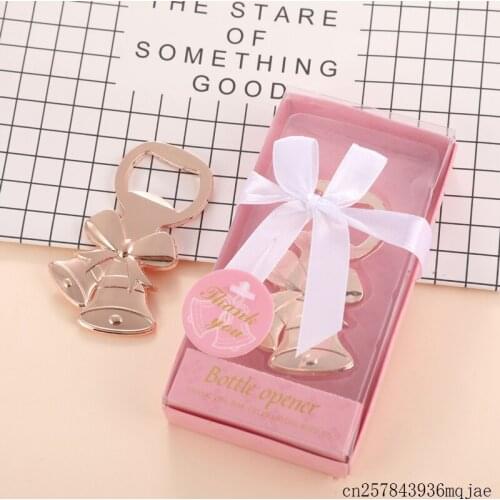 100 Pcs Bell Bottle Opener in Gift Box Merry Christmas Decoration Ornaments Party Favors Gifts Presents