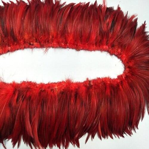 1000pcs/lot 5-6 inches Chicken neck feather Clothing accessories processing mask props production DIY dyed feathers