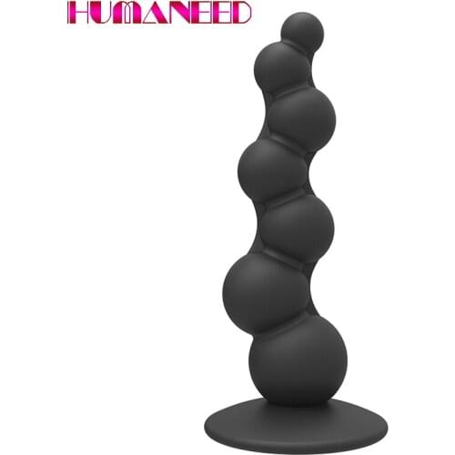 14.5*3.4cm Long Anal Dildo Butt Plug Sex Toy for Adults Men Women Gay Silicone Anus Beading Vaginal G-spot Stimulator Backyard