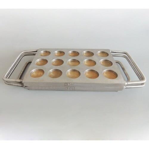 15 holes slots 26mm Manual Pressed Mold match 26mm aluminum eyeshadow pan, eyeshadow powder press iron mold