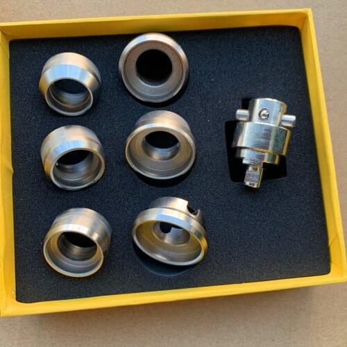 18.5mm-29.5mm 6pcs #5538 Watch Case Opener Dies & Adaptor for #5700 Oyster Watch Case Opener