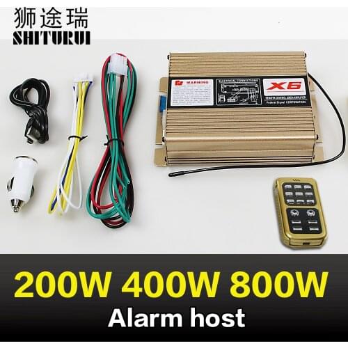 200W/400W/800W/600W/alarm host wireless remote control speaker high and low sound 18 sound ambulance p0lice car fire truck sound