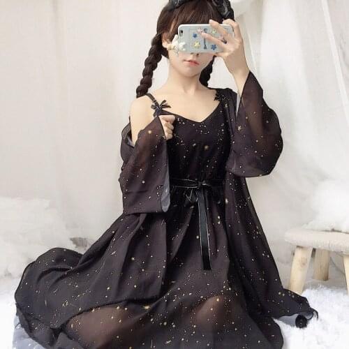 2020 LOLITA dress sweet new daytime shining meteor summer elegant beautiful suit chiffon sunscreen