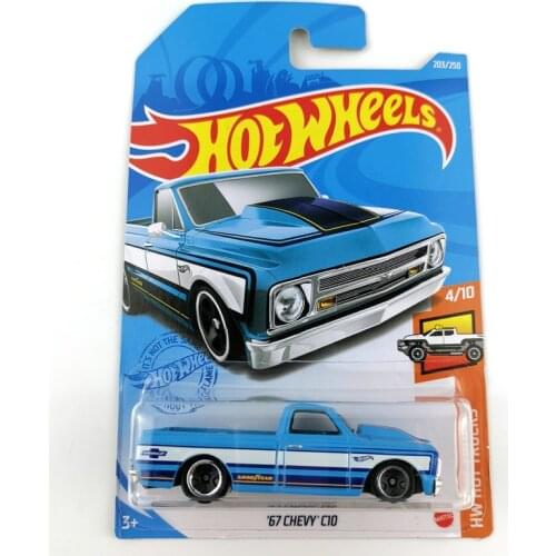 2021-203 Hot Wheels Cars 67 CHEVY C10 1/64 Metal Diecast Model Collection Toy Vehicles