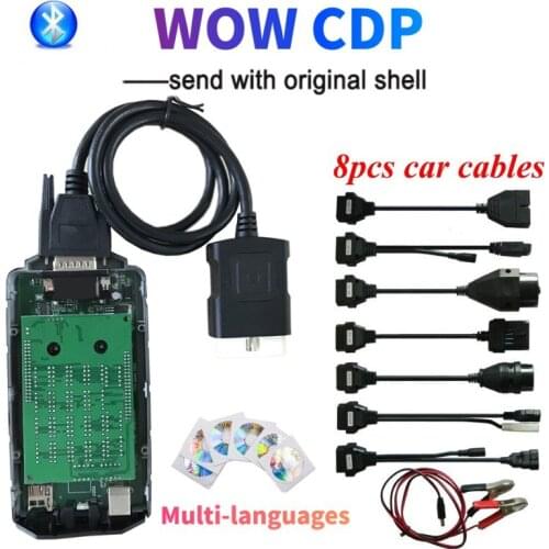 2020 WOW CDP vd ds150e cdp with Bluetooth v5.0012/2017R1 NEW Keygen for delphis obd2 scanner car diagnostic tool Send with case