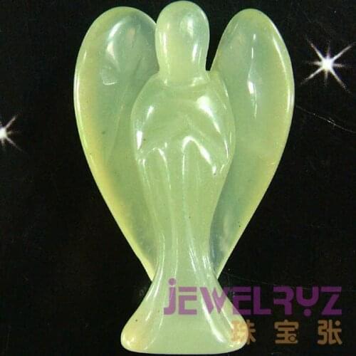 5pcs New ! Fashion Natural China new mountain jades Angel Charms Statue Carved Angel Figurine With Wing Pendant BEAD Pendants