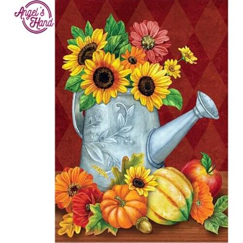 5D Diamond Embroidery Sun Flower Diamond Painting Cross Stitch Mosaic Full Square Crystal Sets Unfinished Home Decor Gift