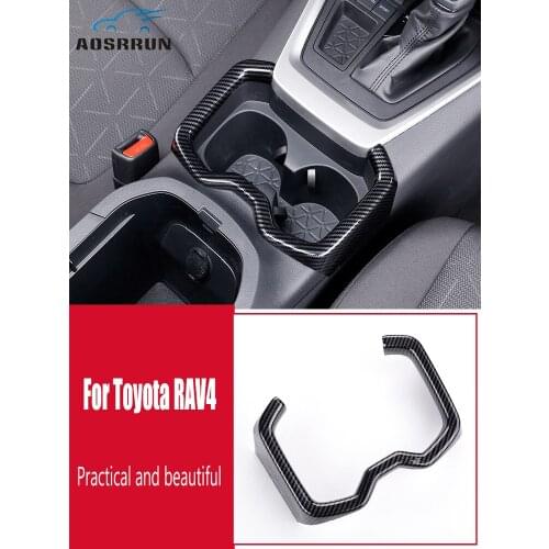 For Toyota RAV4 RAV 4 XA50 2019 2020 Car Accessories Front water cup slot decorative frame