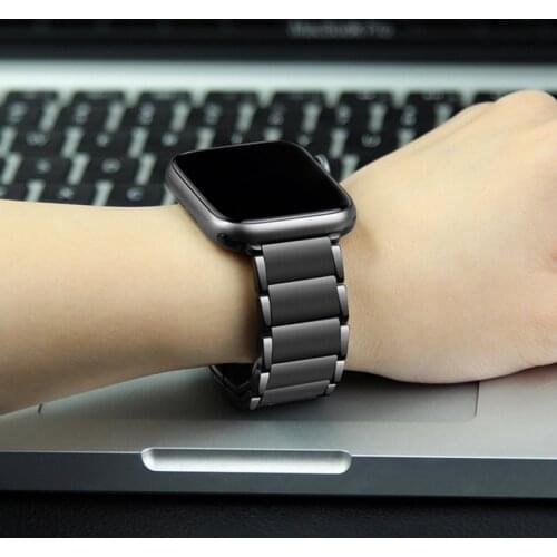 Stainless Steel Watchbands For Apple Watch SE Band Series 6 Strap 44mm 40mm Magnetic Metal Bracelet For Applewatch 3 42mm 38mm