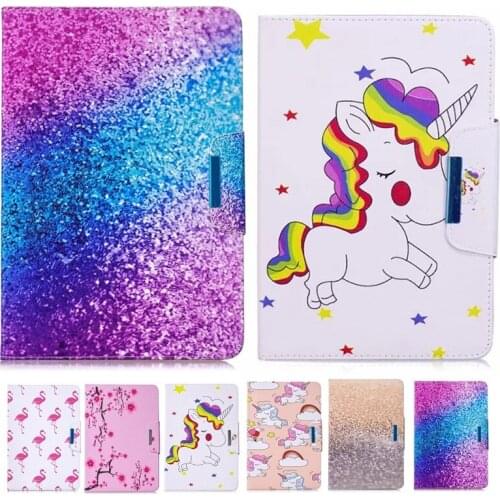 Cartoon Unicorn Flamingo Tablet Cover For iPad 4 Case Magnetic Flip Stand Case Funda For iPad 2 Case iPad 9.7 Case 2 3 4 + Pen