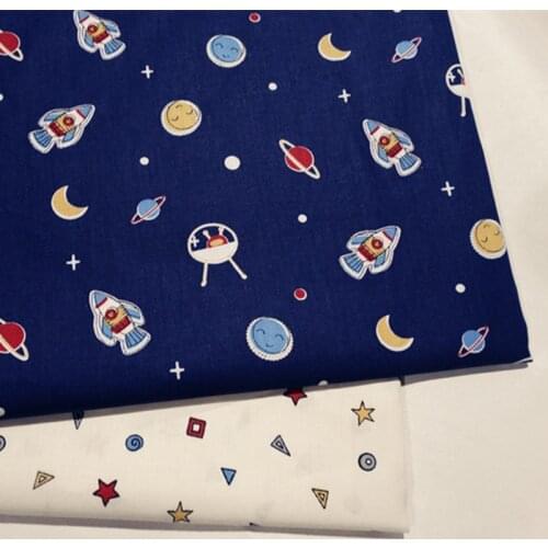 2018 New Prints Kids Cotton Twill Quilting Fabric by half meter for DIY Sewing Bed Sheet Dress making cotton fabric
