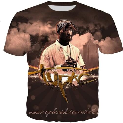 Rapper Tupac 2Pac T Shirt Men/women 3D Printed T-shirts Casual Harajuku Style Tshirt Streetwear Tops