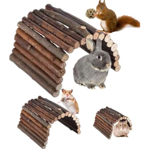 Hamster escape passage arch bridge chewing ladder molar toy rabbit tortoise lizard natural escape landscaping supplies