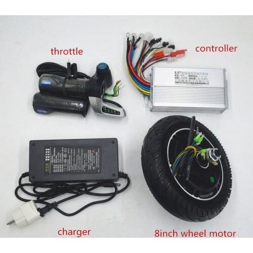 36V 48V 350W electric scooter Motor kit 8inch hub motor Kit for Electric Scooter ebike DIY Electric Scooter set