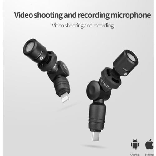 Saramonic Di UC Mini Microphone Smart mic with Lightning Type C Interface for iPhone Android Smartphone Voice Recording Vlog Mic