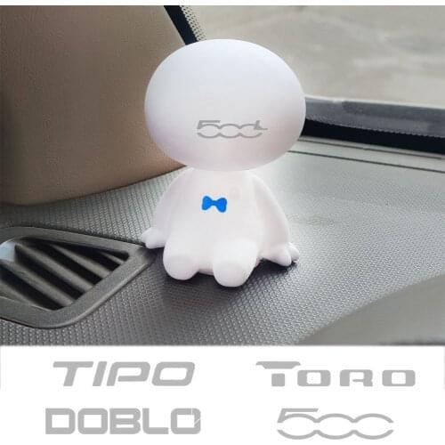 Cartoon Shaking Head Figure Car Ornaments Decorations Big Hero Doll Toys For fiat 500 Albea LINEA MOBI SEDICI STILO TIPO TORO