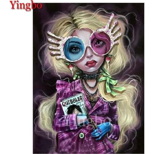 Diy Diamond Painting Cartoon Girl Diamond Embroidery Full square round drilling 5d Diamond Mosaic kit The best gift for children