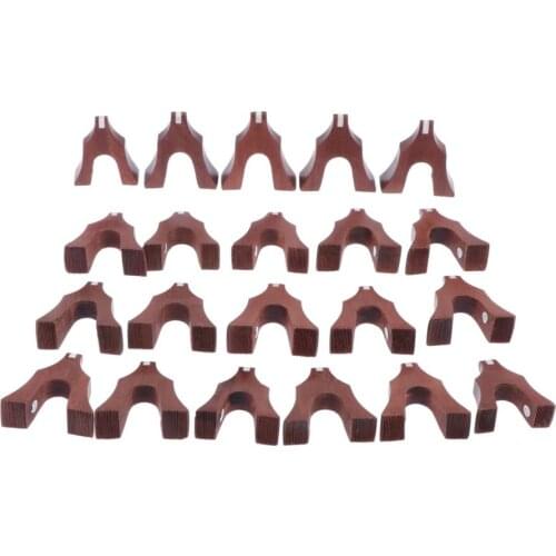 Professional Wooden Guzheng Bridges Set Chinese Zither Accessories Redwood
