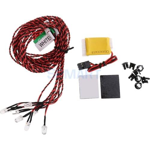 Flash RC LED Light Kit for RC Helicopter Airplane Aeroplanes Aircraft Plane Realistic 8 LED Lighting System