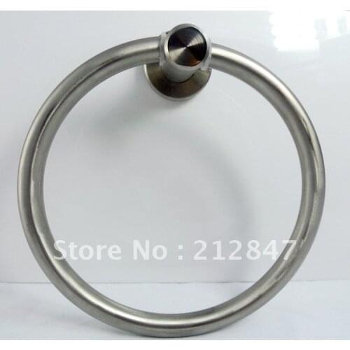 Bathroom SUS304 Stainless Steel Bath Towel Wall Hanging Ring Rack