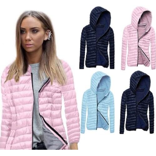 2021 Autumn and Winter Explosions Hot New Cotton Coat Baseball Uniform Long-Sleeved Slim Portable Light Jacket Female Coat W698