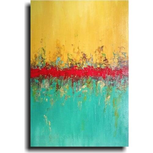 Hand Painted Modern Large Abstract Paintings Home Decorative Handmade Calligraphy Wall Art Color Knife Oil Paintings on Canvas