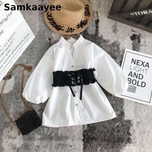 Белые блузки для девочек Samkaayee China At AliExpress