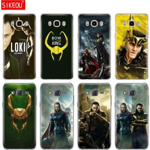 Silicone cover phone case for Samsung Galaxy J1 J2 J3 J5 J7 MINI 2016 2015 prime Loki Thor