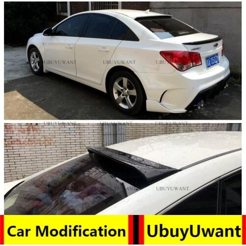 For Chevrolet Cruze 2009 2010 2011 2012 2013 ABS Roof Spoiler Primer Color Tail Wing Decoration Rear Roof Spoilers Wings
