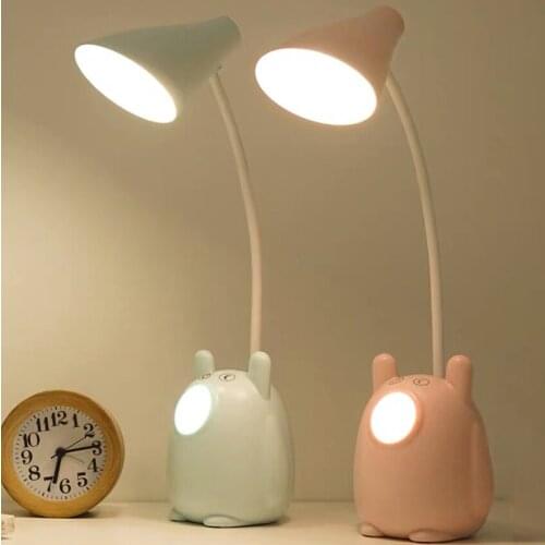 1Set LED Bedside Night Lights Children Eye Protection Desktop Table Lamp, USB Charging 3 Gears Book Light Night Lamps Lighting