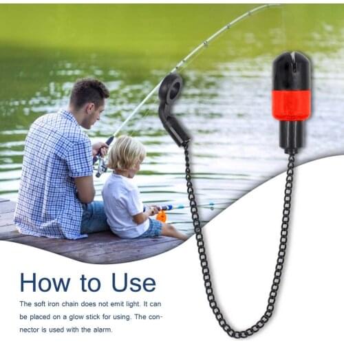 Carp Fishing Swinger Bite Indicator Alerter Illuminated Swinger Fishing Alarm Rod Carp Soft Chain Swinger Tensioner Fishing Tool