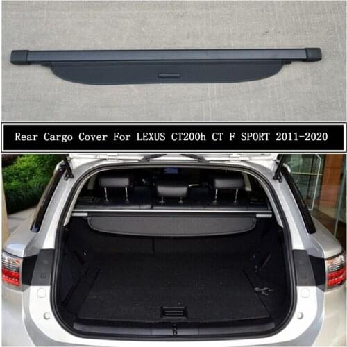 Rear Cargo Cover For LEXUS CT200h CT F SPORT 2011-2020 Partition Curtain Screen Shade Trunk Security Shield Auto Accessories